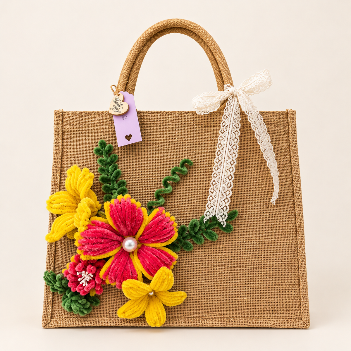 Jute Flora Tote