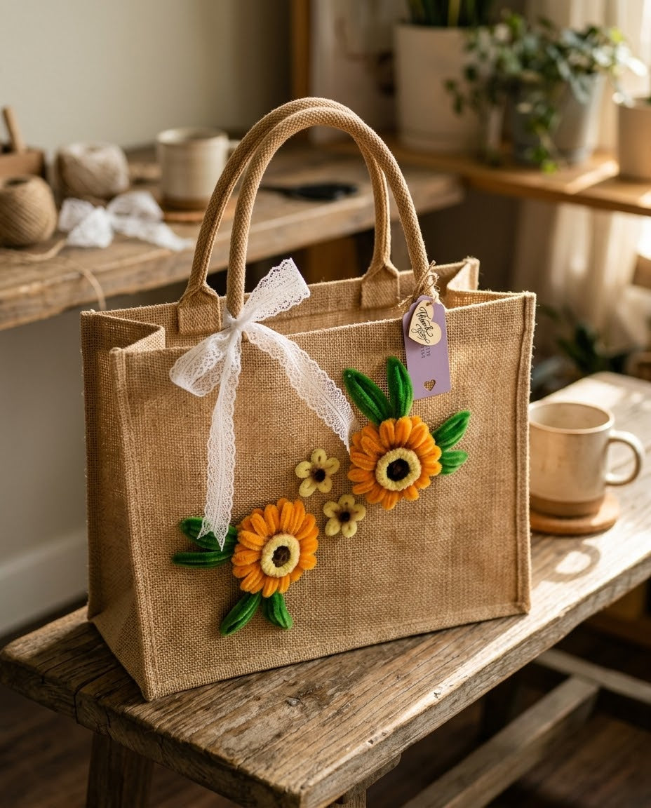 Jute Flora Tote