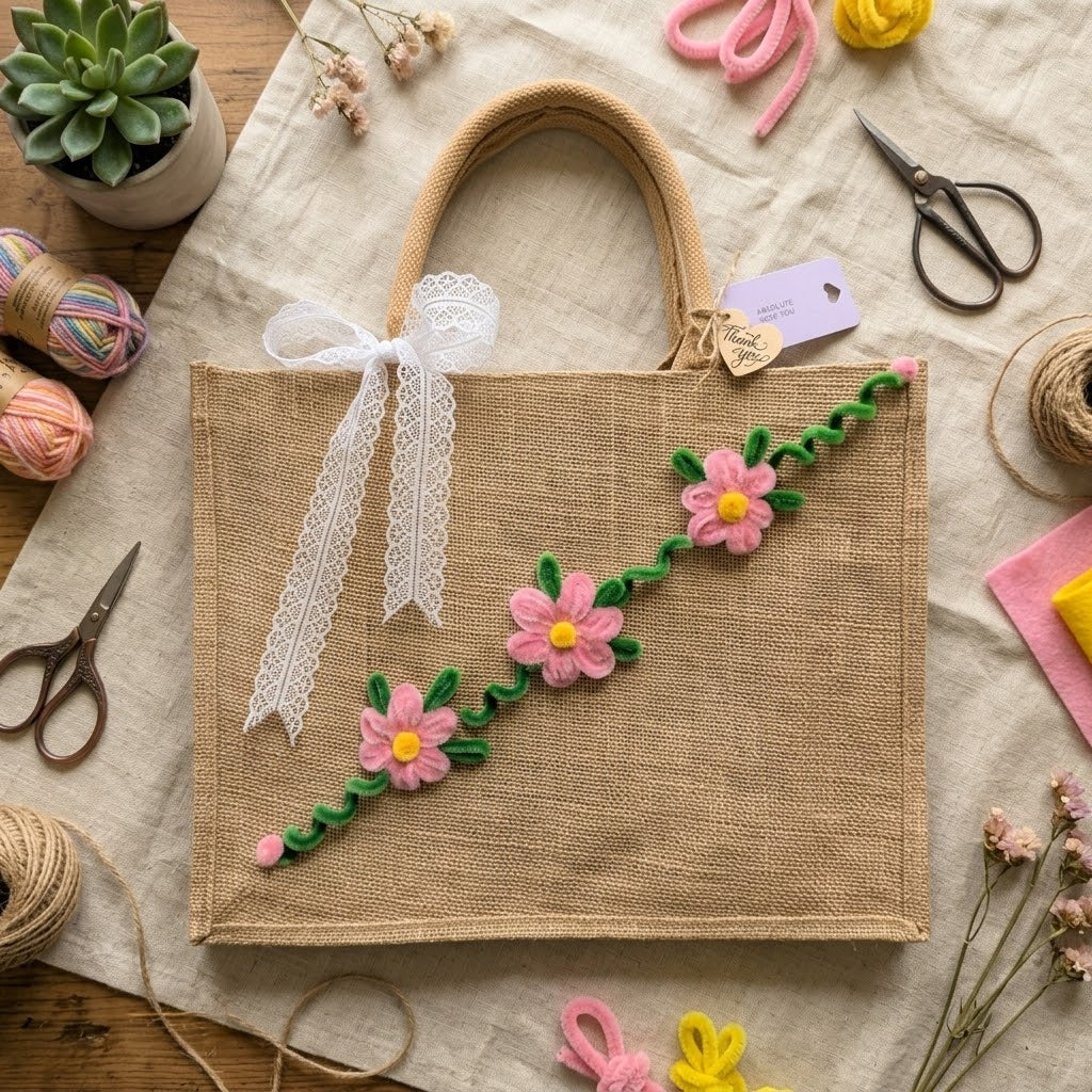 Jute Flora Tote