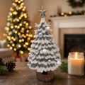 Grey Chenille Christmas Tree
